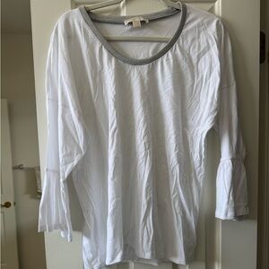 Michael Kors White Top with SilverTrim